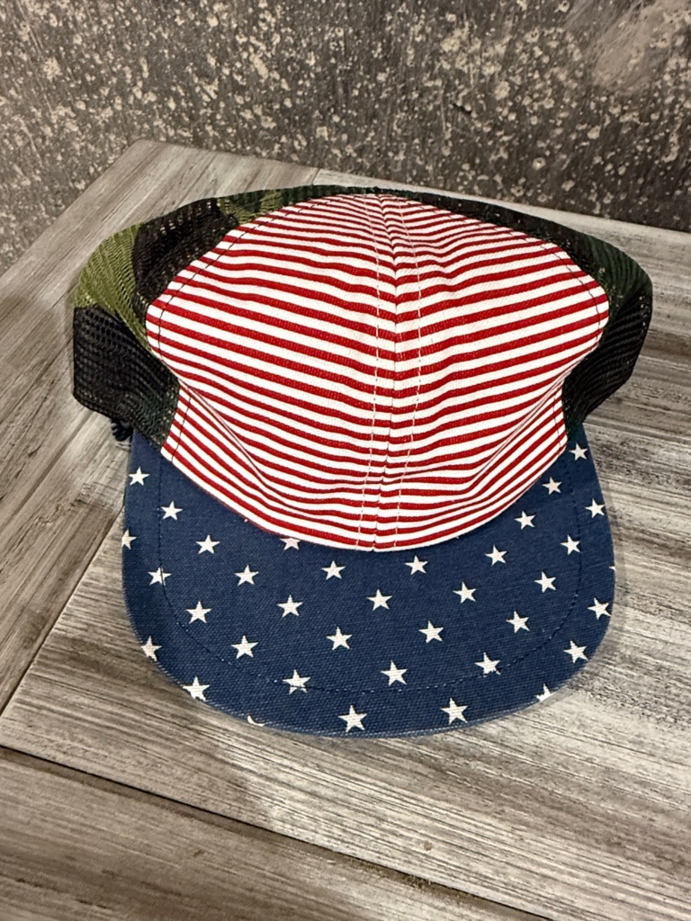 George Hats - patriotic camo mesh (kid)
